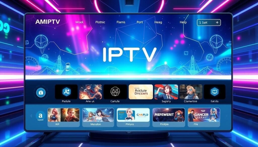 Application Atlas Pro IPTV Interface