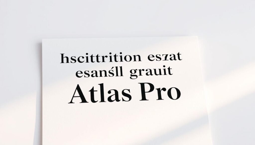 inscription essai gratuit Atlas Pro